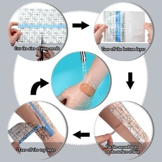 Băng y tế PU chống thấm nước Băng vết thương trong suốt thoáng khí Hàng rào da linh hoạt sơ cứu