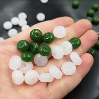 Kính An Toàn Khóa Miếng Đệm Hạt Miếng Đệm Giả Jasper Abacus Hạt Vòng Tay Tự Làm Phụ Kiện