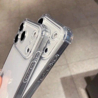 Ốp lưng trong suốt chống sốc ôm sát túi khí 4 góc cho iPhone 7 8 11 12 13 14 15 16 17 Pro Max 7P 8P