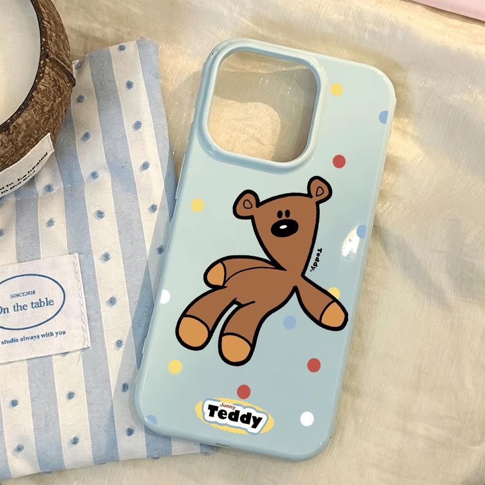 Gấu nâu Thích hợp iPhone 1716/15/14 trường hợp 13/12/11xr dễ thương 8/7 hàng ngày
