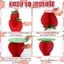 Đế bánh dâu tây bằng gỗ Trang trí hình trái cây Hộp đựng bánh Cupcake sinh nhật Đồ dùng dự tiệc