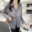 Áo sơ mi chống nắng Pearlescent Sheer dành cho nữ, tay dài, dáng rộng vừa vặn, chống tia cực tím, áo mỏng