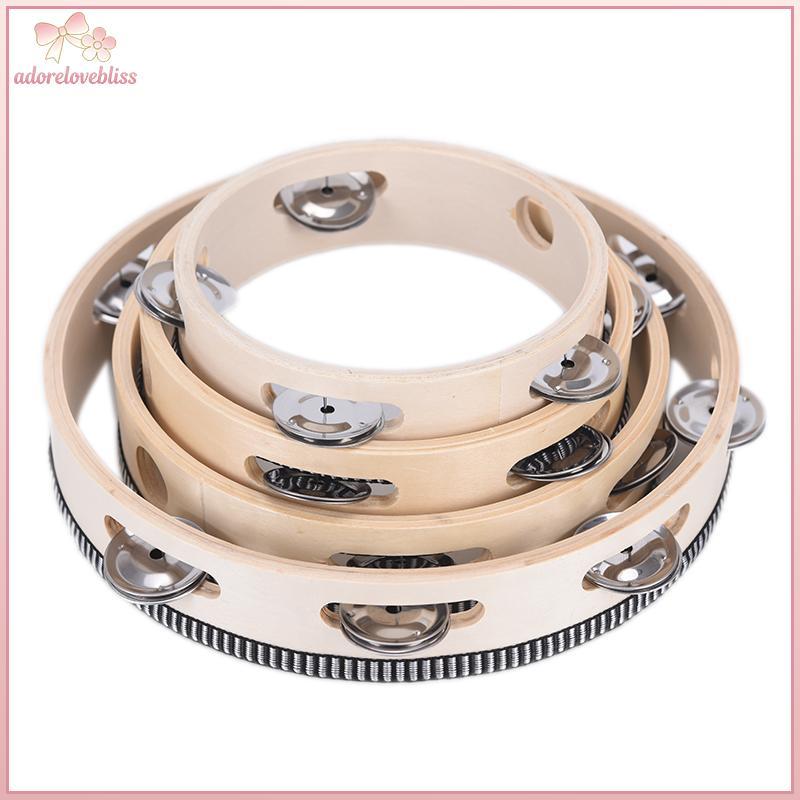 THÊM Nhạc cụ Trống Tambourine Trẻ em Giáo dục âm nhạc Tambourine BSS