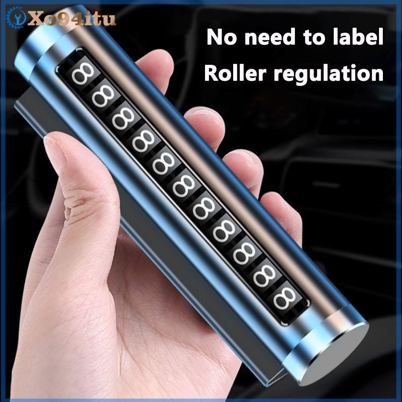 XOITU Xe Kim Loại Tạm Thời Thẻ Đỗ Xe Xoay Biển Số Điện Thoại Nhôm Stiers Park Dừng Trong Kiểu Xe Ô Tô Phụ Kiện Ô Tô VN