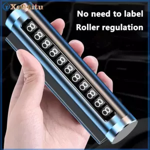 XOITU Xe Kim Loại Tạm Thời Thẻ Đỗ Xe Xoay Biển Số Điện Thoại Nhôm Stiers Park Dừng Trong Kiểu Xe Ô Tô Phụ Kiện Ô Tô VN