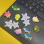 Set charm sao biển lấp lánh phong cách đại dương pastel dễ thương gắn dép trang trí cá vỏ sò thuyền bánh lái resin