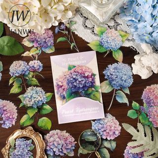 JIANWU Mùa Hè Rừng Mưa Series Vintage Cây Hoa Phong Cảnh Chất Liệu Cắt Dán PET Nhãn Dán Sáng Tạo DIY Tạp Chí Văn Phòng Phẩm