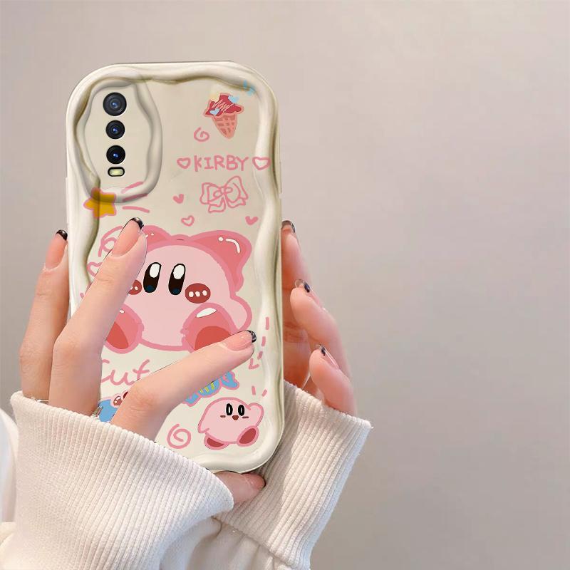 Thích hợp cho VIVO Y20 / Y20i Y20S / Y20A Y20s G / Y20G Y12S / Y12A Y11S V2029 Vỏ kem 3D TPU mềm Loopy Kirby Vỏ điện thoại chống sốc