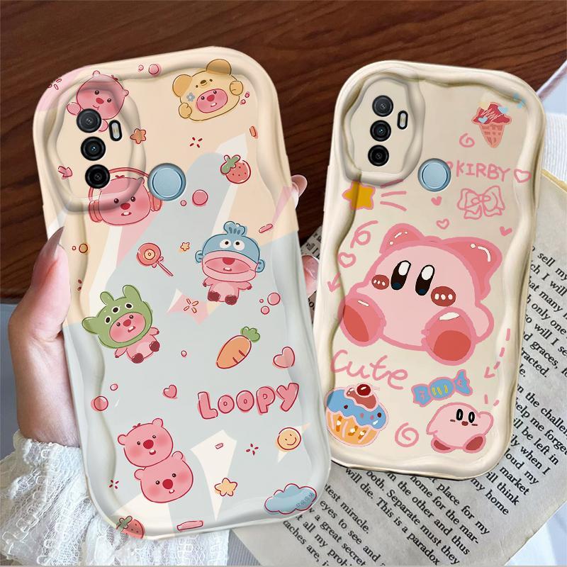 Thích hợp cho điện thoại thông minh OPPO A53 A33 2020 A32 3D TPU mềm Loopy Kirby Vỏ điện thoại chống sốc