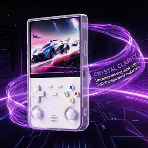 Hộp bảo vệ chống bụi trong suốt QIUWU Cầm tay R36S Ultra để lưu trữ thiết bị chơi Game an toàn.