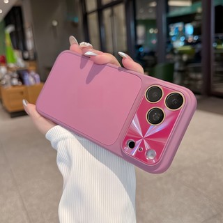 Phim Bảo Vệ Ống Kính Aurora Màu Trơn Silicon Ốp Lưng Điện Thoại iPhone 17Promax 17Pro 12 13 14 15 16 Pro Max Chống Sốc Nữ Điện Thoại Di Động