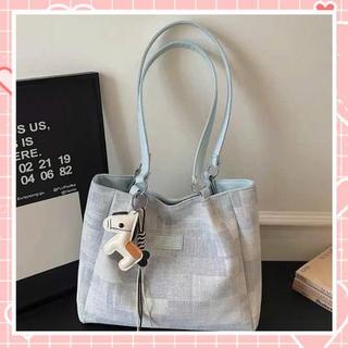 Túi Tote Nữ Công Sở K347 Charm Ngựa – Túi Xách Da Vải Dày Dung Tích Lớn Đựng Laptop, Đi Làm Thanh Lịch