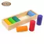 Khối xây dựng cầu vồng Đồ chơi xây dựng bằng gỗ sáng tạo Khối học tập mầm non Đồ chơi giáo dục cho bé trai và bé gái