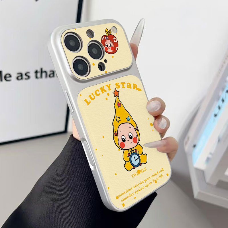 Ốp lưng iPhone Twinkle Lucky Star họa tiết da mềm cao cấp - iP 7/8/X/XS/XR/11/12/13/14/15/16/17/Plus/Air/Pro/Max