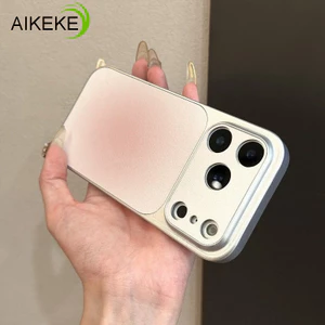 Ốp điện thoại màu đỏ dần dần dễ thương cho Redmi 15 15C 14C 14R 13 13C 13R 12 12C 12R 11A 10 Prime Power 10A 10C 5G 4G Ốp lưng bằng da PU sang trọng Vỏ mềm chống rơi