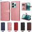 Ốp Lưng Cho Redmi Note 14 Pro 4G Turbo 4 Xiaomi POCO M7Pro X7Pro 5G Mới Sang Trọng Ví Lật Cổ Điển Da Màu Trơn Bảo Vệ Toàn Diện Vỏ Điện Thoại Mềm Chống Sốc