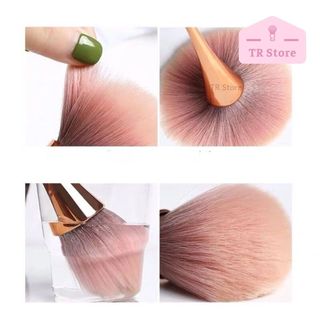 Cọ Phủ Phấn Lớn Chuyên Nghiệp Lông Siêu Mềm Cán Vàng Maange 1412