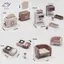 HFTOY Nhà Búp Bê Thiết Bị Nhà Bếp Tỉ Lệ 112 Lò Vi Sóng Thực Tế Nội Thất Mini Trang Trí Nhà Trẻ Em Giả Vờ Chơi Cảnh ~