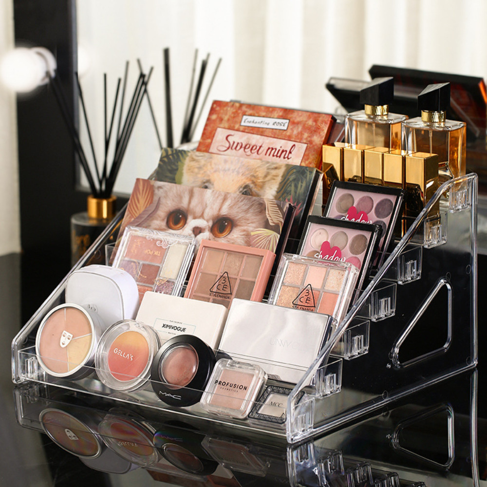 Kệ Đựng Mỹ Phẩm Nhiều Tầng 3/5/7 Tầng, Kệ Makeup Decor Bàn Trang Điểm Đựng Nước Hoa Sơn Móng Tay Gọn Gàng