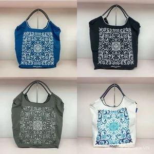 Túi mua sắm thêu hoa mây Nhật Bản chaXX Niche Nylon Di động thân thiện với môi trường