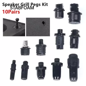 STABFOAM 10 Cặp Khóa Loa Âm Thanh, Ổ Cắm Bóng Loa Nhựa Nướng Chốt Bộ, Loại Pin DIY Vít Kẹp Nút Chụp Bộ Phần / Bộ Cho Loa