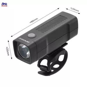XOITOP Đèn Pha Xe Đạp USB Sạc Xe Đạp Đèn Trước Chống Thấm Nước Siêu Sáng Đèn Xe Đạp 3 Chế Độ Để Đi Đêm VN
