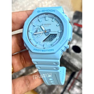 Đồng Hồ Nam Dây Nhựa Casio G-Shock GA-2100-2A2 Chính Hãng | GA-2100-2A2DR Carbon Core