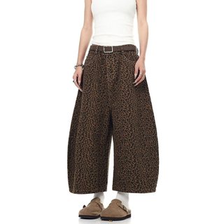 GKSSS Quần short denim nam thương hiệu thời trang Mỹ thêu họa tiết da báo chất lượng cao trung tính