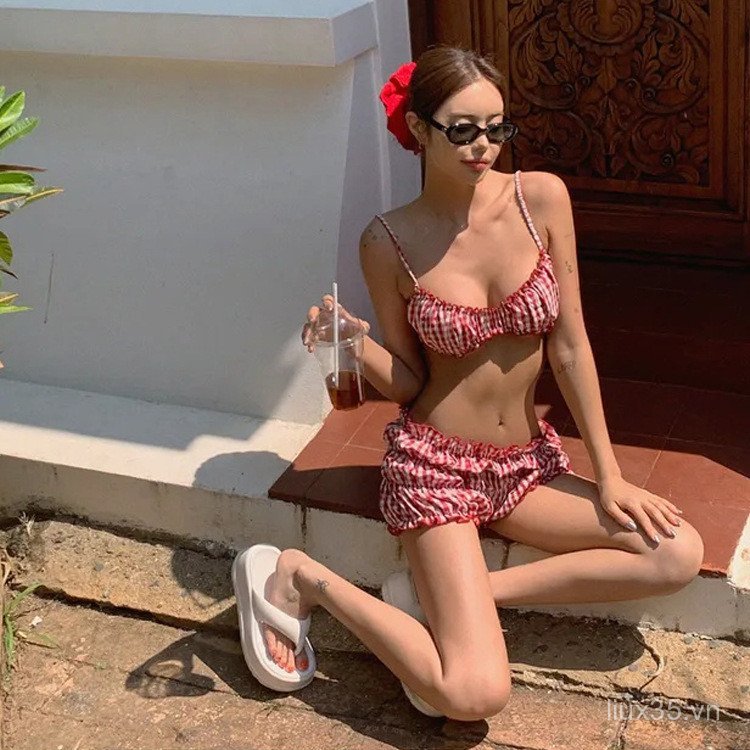 LXY Phong Cách Mới Gợi Cảm Chia Đồ Bơi Cô Gái Kẻ Sọc Bikini Phong Cách Cao Cấp Kỳ Nghỉ Bikini Phù Hợp Với, Đồ Lót