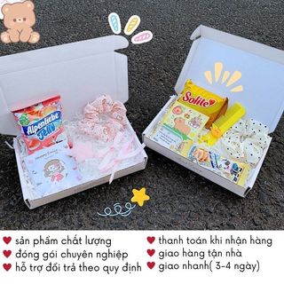 Hộp Quà Mini Bánh Kẹo Phụ Kiện Đồ Dùng Nhiều Màu Tặng Người Yêu Bạn Thân Timo SQ09