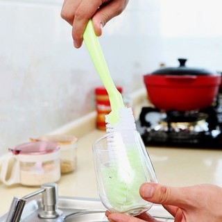 Mẫu Mới - 5 Cây Cọ Rửa Đáy Cốc Chén Siêu Dài 32cm - Gậy Lau Vệ Sinh Bình Sữa Lọ Hoa Tiện Lợi Tiết Kiệm Thời Gian Làm Bếp