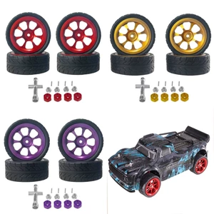 4 Cho MJX Hyper go 1 / 14 14301 14302 Wltoys 1 / 12 1 / 14 1 / 18 Bánh Xe Kim Loại Trung Tâm Nâng Cấp Bánh Xe 12mm Adapter M3 Đai Ốc RC Lốp Xe Ô Tô