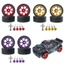 4 Cho MJX Hyper go 1 / 14 14301 14302 Wltoys 1 / 12 1 / 14 1 / 18 Bánh Xe Kim Loại Trung Tâm Nâng Cấp Bánh Xe 12mm Adapter M3 Đai Ốc RC Lốp Xe Ô Tô