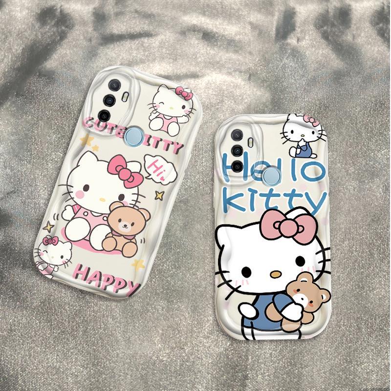 Thích hợp cho OPPO A53 A33 2020 A32 Điện thoại thông minh 3D TPU mềm Kitty Rilakkuma Vỏ điện thoại chống sốc