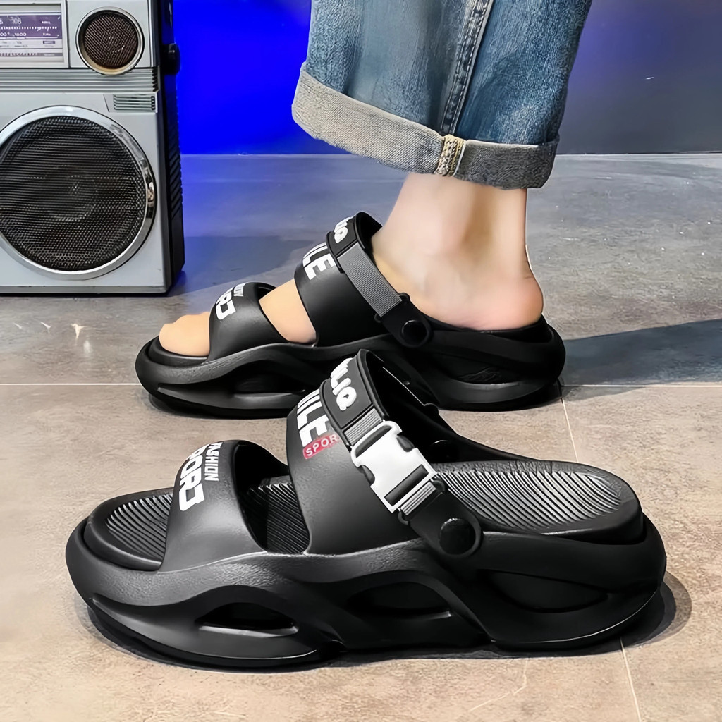 Dép thể thao mùa hè mới, đế dày chống trượt, phong cách thời thượng, dễ phối đồ, dép đôi cho cặp đôi