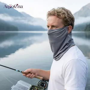AqToCna Ice Silk Face Cover Chống Tia UV Thoáng Khí Chống Tia UV Ne Quấn Cho Thể Thao Đi Xe Ngoài Trời AqToCna