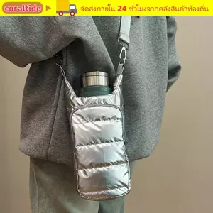 Giá đỡ chai nước CORALTIDE, Túi đeo vai Dây đeo vai Túi đựng chai nước, Túi đựng nước bỏ túi phía trước bằng Nylon di động Túi đeo du lịch