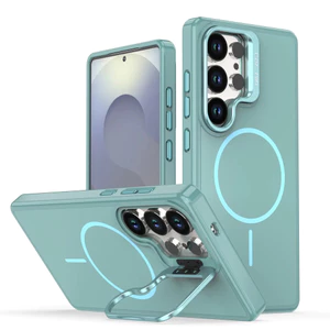 Ốp điện thoại, thích hợp cho Samsung S25 Ultra, S24 Ultra, S23 Ultra, bìa cứng, vỏ từ tính, có giá đỡ ống kính, chống sốc.