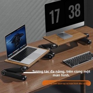 [VINZEO] Kệ Nâng Màn Hình Máy Tính Gỗ Thật Cao Cấp - Bảo Hành 1 Đổi 1 - Điều Chỉnh Độ Cao, Gập Gọn Thông Minh