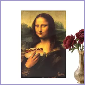 Mona Lisa In Hình Hài Hước Vintage Trang Trí Thủ Dâm Trang Trí Phòng Tắm Whimsical Cho Phòng Gia Đình Căn Hộ Kỳ Nghỉ mueadsyvn