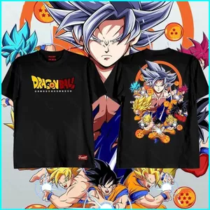 SY3 Dragon Ball Son Goku Saiyan Cosplay Vải Full Graphic Mùa Hè Áo Thun Cho Trẻ Em Anime Tay Ngắn Top YS3