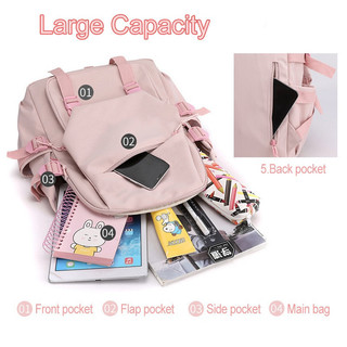 Sonic School Bag Thời Trang Phiên Bản Hàn Quốc Dung Tích Cao Học Sinh Túi Bé Gái Hoạt Hình Ba Lô Trẻ Em Học Túi Quà Tặng