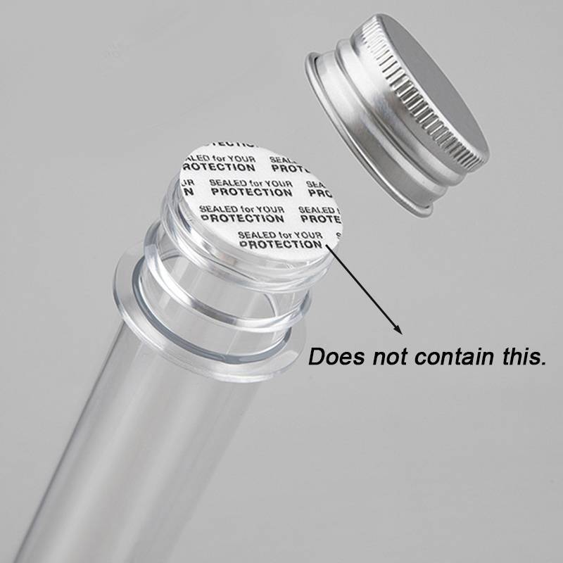 < WHPHous-t > Ống bảo quản bằng nhựa 40ml Ống thử nghiệm trong phòng thí nghiệm có nắp vặn Đáy tròn Kẹo Mỹ phẩm Hộp đựng kem dưỡng da du lịch đẹp