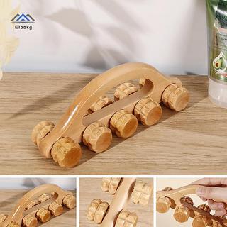 ELBBKG 10 Bánh Xe Bằng Gỗ Con Lăn Thư Giãn Tay Massage Dụng Cụ Vòm Tay Cầm Máy Mát Xa Cho Mặt Ne Đầu Chân Bấm Cơ Thư Giãn Mới