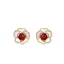 Bông Tai Camellia MãNão Đỏ Bạc S925 Phong Cách Retro Sang Trọng
