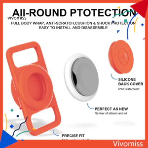 Giá đỡ cổ chó cho Airtag Bảo hiểm toàn diện Chống nước Chống mất Vỏ bảo vệ silicon mềm chống trầy xước Phụ kiện theo dõi thú cưng bền và an toàn Đế chống nước