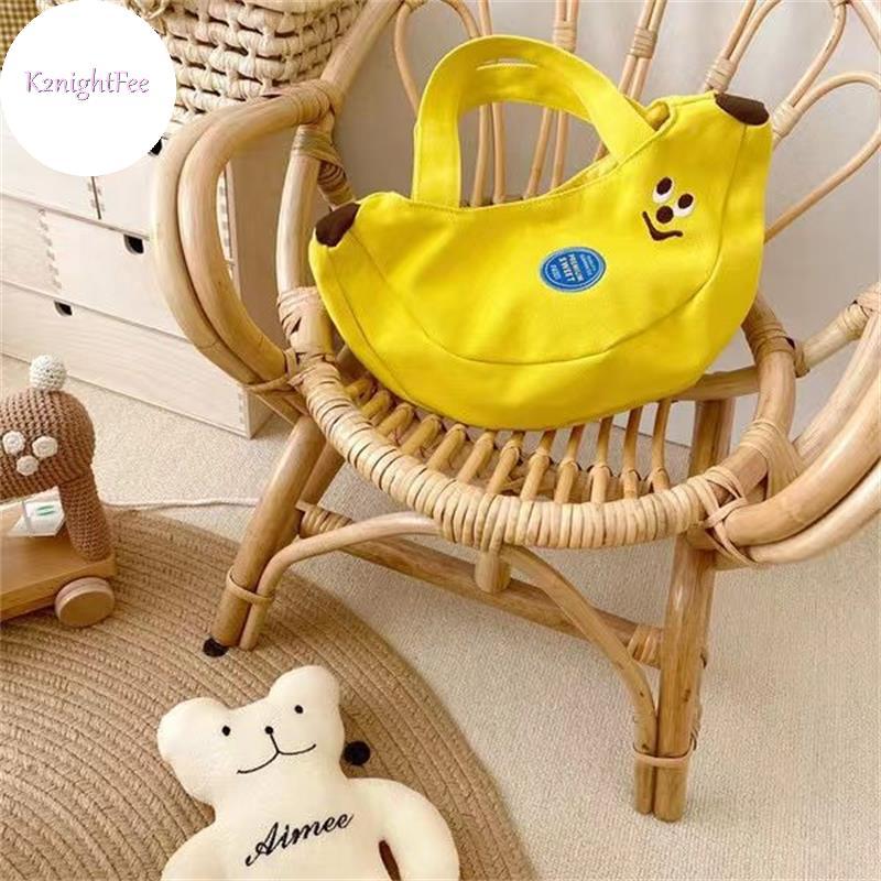 K2nightFee Dễ Thương Ngộ nghĩnh Chuối Cầm Tay Túi Vải Dung Tích Lớn Túi Tote Nhỏ Mẹ Trẻ Em Túi Di Động Túi Mua Sắm Ví Túi Xách Quà Tặng VN