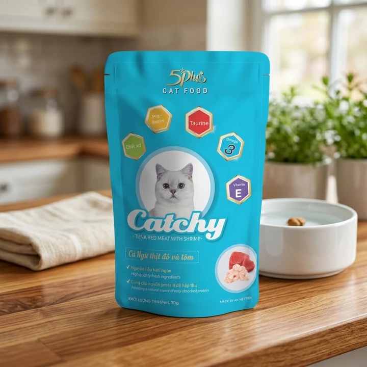Combo Cat Wet Food Catchy x70g – 70 g – 5