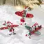 Mặt dây chuyền Giáng sinh bằng sắt Retro Phong cách cổ xưa Ông già Noel Máy bay Cây thông Noel Treo trang trí Đồ trang trí Người tuyết Trang trí