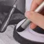 GETVOW 3 Bút Pha Dầu Pastel, Lau Đầu Xốp Mềm Bút Nhám, Di Động Có Thể Tái Sử Dụng Có Thể Giặt Nhẹ Pastel Chà Bàn Chải Cho Tranh Đồ Dùng Nghệ Thuật